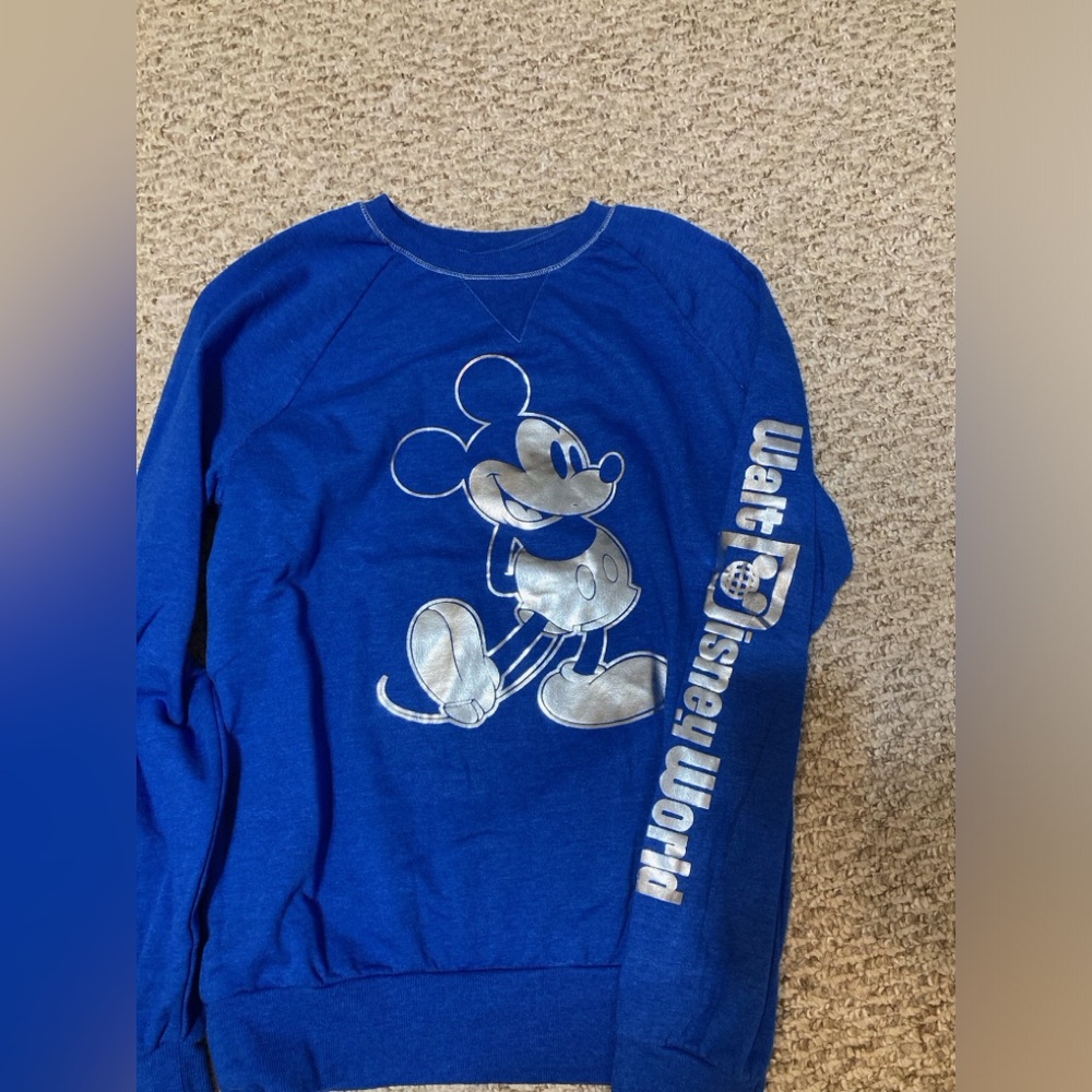 Disney Royal Blue Mickey Mouse crewneck